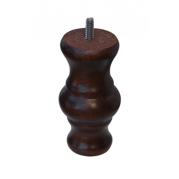 Cipollina faggio verniciato noce cm.12 d70