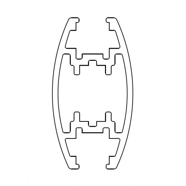Traverso universal portante allum. argento 3 6 mt