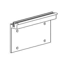 Scorriparete - spezzone forato cm.10 grezzo