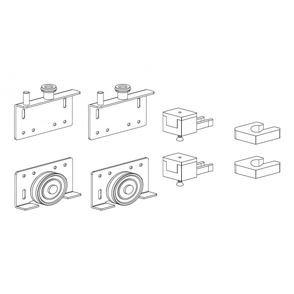 Scorribase std - set per ante scorrevoli 60kg