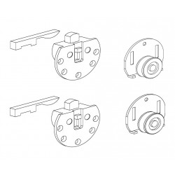 Scorribase std - set bronz. ante scorr. legno 50kg