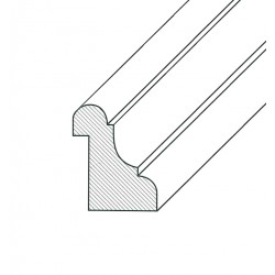 Fermavetro sagoma f bahia 20x25mm