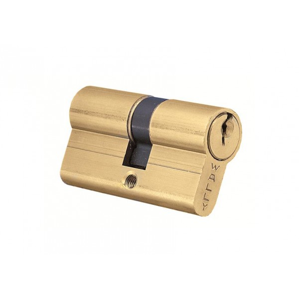 Doppio cilindro per serrature 82 mm dorato yale wally