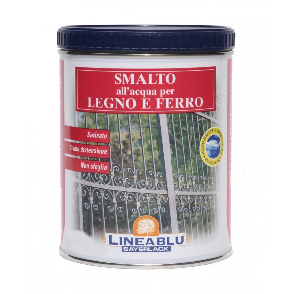 Smalto acqua grigio (ral 7001) esterno lt 0,75