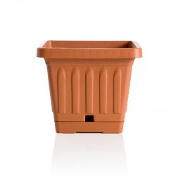 Vaso quadrato Bama 30x30x22 cm con sottovaso cm colore...