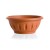 Vaso ciotola Bama Alba con sottovaso diametro 30 cm colore terracotta