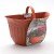 Vaso gerla a parete Bama Style set 2 pz. 26x14x16 cm colore terracotta