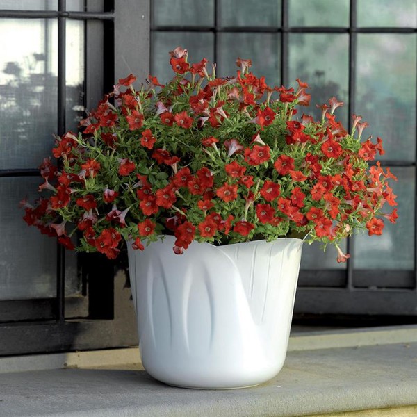 Portavaso Bama Mimosa diametro 20 cm colore bianco
