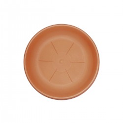 Sottovaso rotondo Bama diametro 18 cm colore terracotta