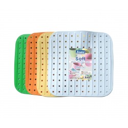 Tappeto soft quadrato 30x30 cm. colore bianco