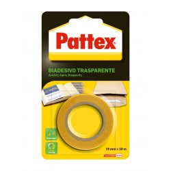 Pattex biadesivo trasparente 15mmx10m