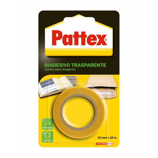 Pattex biadesivo trasparente 15mmx10m