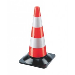 Cono spartitraffico cm50 bianco rosso