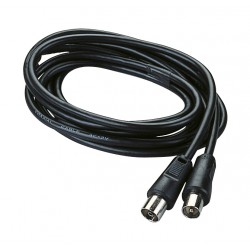 2m cavetto tv con 1 spina e 1 presa assiali, passo