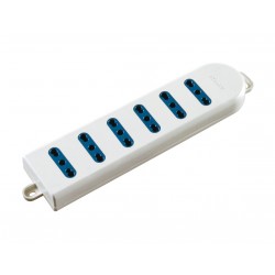 Presa sestupla bivalente  10/16a 2p+t, imq - bianc