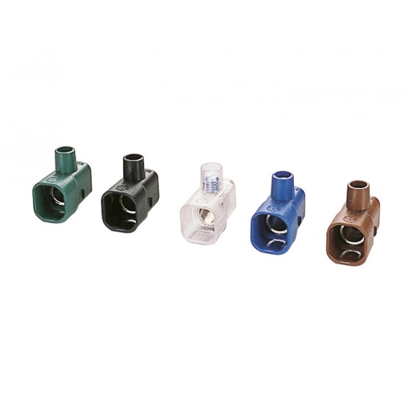 5 morsetti unipolari in tecnopolimero, foro ø 8mm,