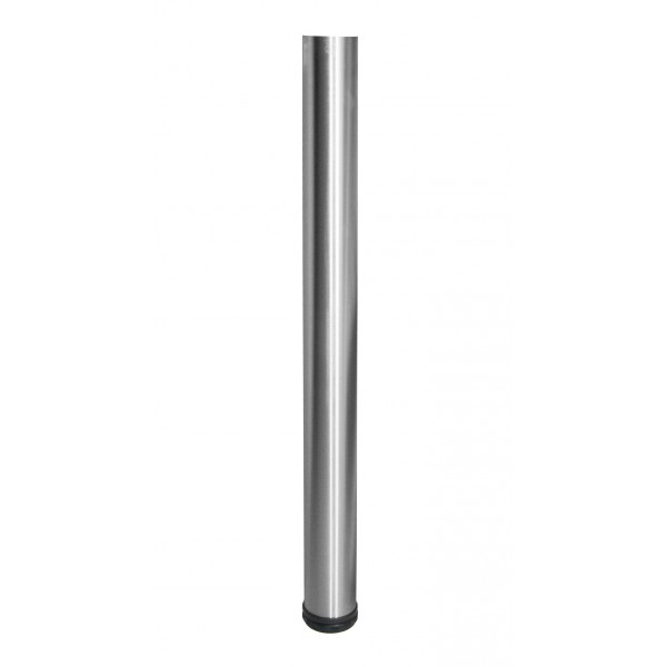 Cf.4 gambe inox h700 reg.nero