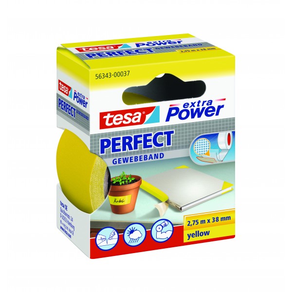 Nastro telato 2,75m x 38mm giallo