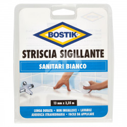 Striscia sigillante autoadesiva per sanitari 13 mm x...