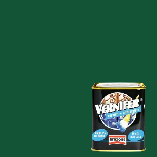 Vernice antiruggine verde smeraldo brillante vernifer 750 ml