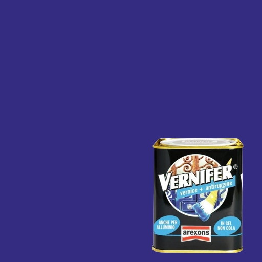 Vernice antiruggine blu brillante vernifer 750 ml