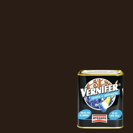 Vernice antiruggine marrone brillante vernifer 750 ml