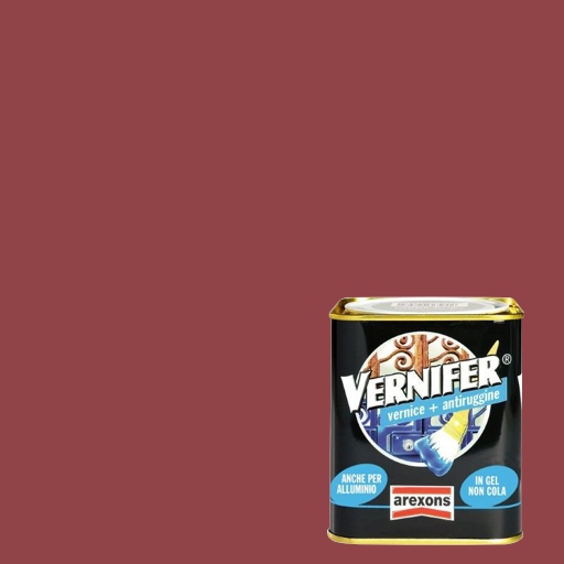 Vernice antiruggine rosso mattone satinato vernifer 750 ml