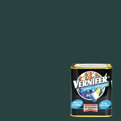 Vernice antiruggine verde bosco satinato vernifer 750 ml