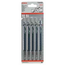 Set lame t 344 d seghetti l. 152 mm legno (5 pz)