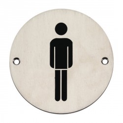 Targhetta uomo acciaio inox