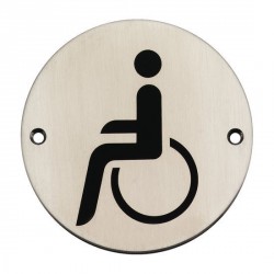 Targhetta handicappati acc.sat.