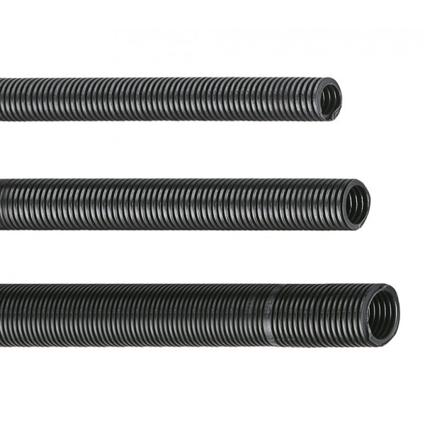 25m tubo pieghevole ø 16mm, imq, ce - nero