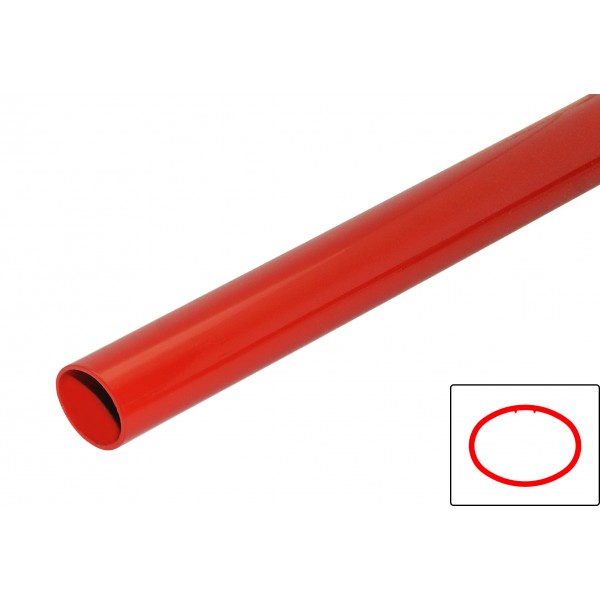 Barra orizzontale ovale 120 cm 30x22 mm ver. rosso