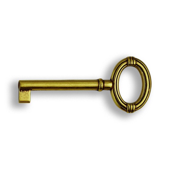 Chiave 34 mm ottone antico