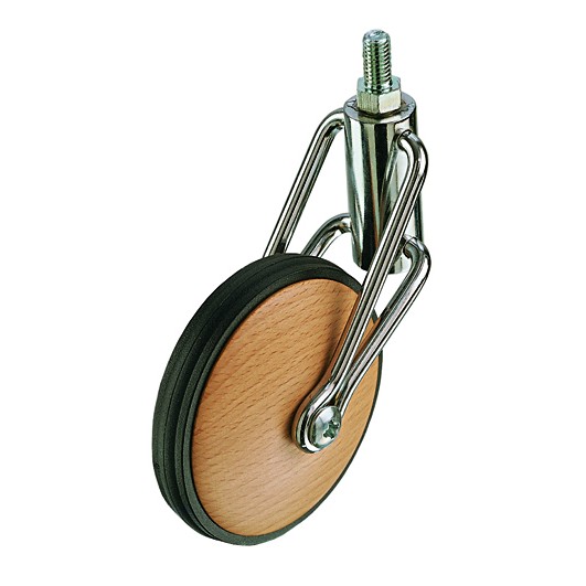 Ruota .massello faggio supp.fil.d.80