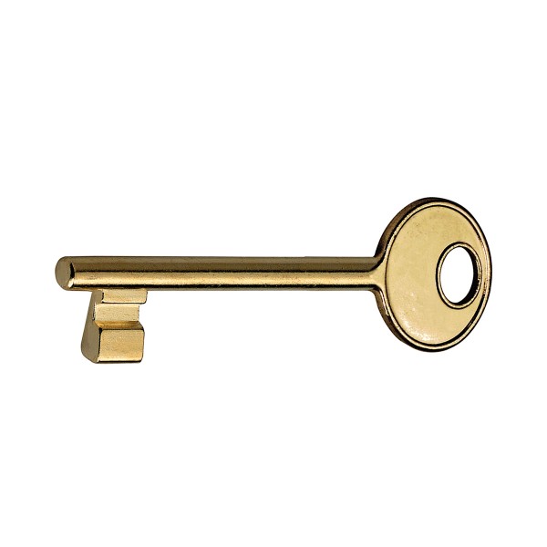 Chiave patent ottonato lucido cifr. 7