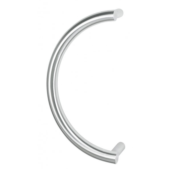 Maniglione acc. zancato int. 350 inox sat. (f69)