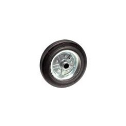 Ruota rulli d140 gomma nera