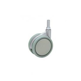 Ruota gemel.zama gomma grigia d120 perno 10ma