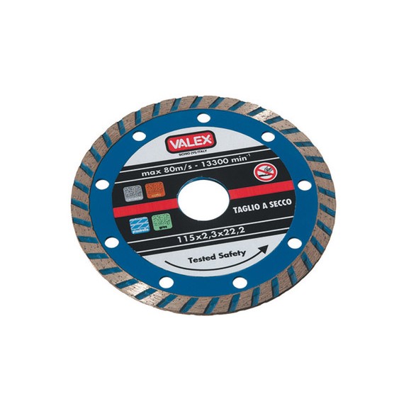 Disco diamantato turbo blu d. 115 att. 22,2 sp 2