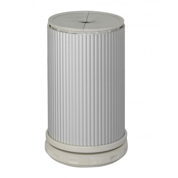 Piede alluminio h.15 cm.cil. s/vite