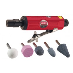 Smerigliatrice pneumat.con accessori