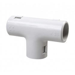 4 giunti a t ispezionabili per tubi ø 20mm, ip40,