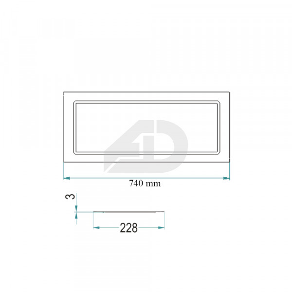 Vaschetta raccogligocce in acciaio inox per mobile da 80 cm