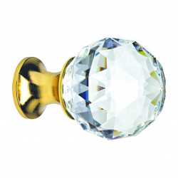 Pomolo per mobili Linea Calì Crystal Ø 40 mm oro...