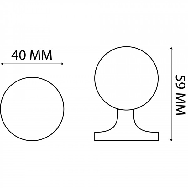 Pomolo per mobili Linea Calì Crystal Ø 40 mm oro zecchino e Swarowski trasparente