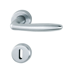 Maniglia Hoppe Roissy con rosetta e bocchetta tonda...