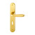 Maniglia Hoppe Santiago placca interasse 70 mm ottone lucido per porte da interni