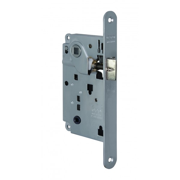 Serratura wc int. 90 s/centro cromo op. rev. e.50