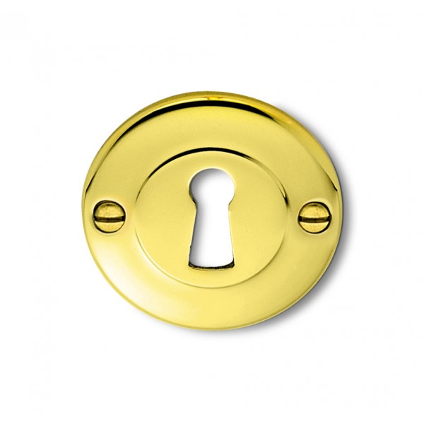 Bocchetta tonda f/chiave d. 45 ottone naturale